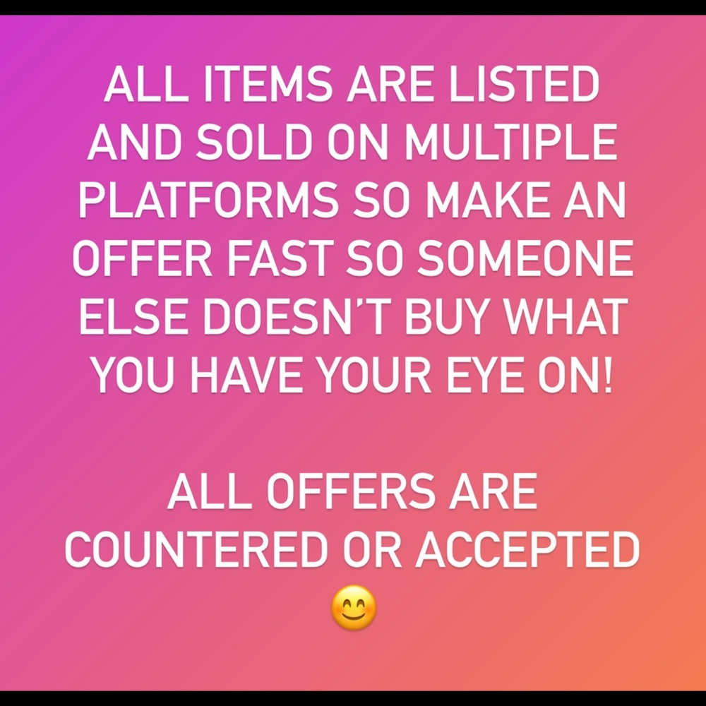 Get closet items while you still can!!!